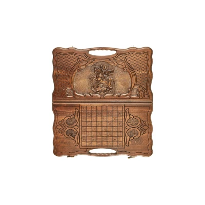 Нарды резные "Георгий Победоносец", 50 ,Haleyan