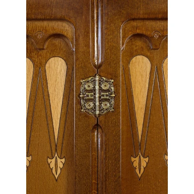 Шахматы + нарды резные "Антемион" 60 с ручкой, Haleyan