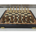 Шахматы эксклюзивные из мореного дуба и граба 45 на 45 см