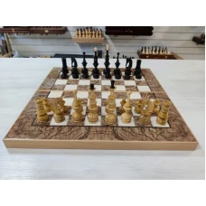 Шахматы нарды шашки подарочные презент орех