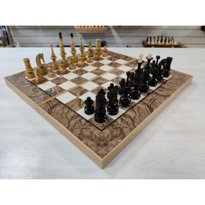 Шахматы нарды шашки подарочные презент орех