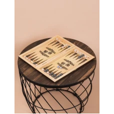 Нарды деревянные Красный узор малые 40 на 40 см