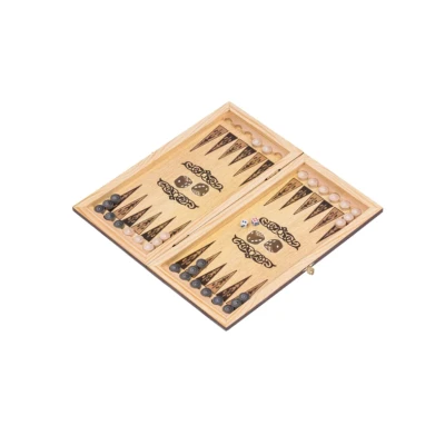 Нарды деревянные Красный узор малые 40 на 40 см