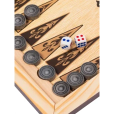 Нарды деревянные Красный узор малые 40 на 40 см