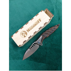 Нож складной RK-Thor7-M390-Black Orange Carbon Fiber-BOCF