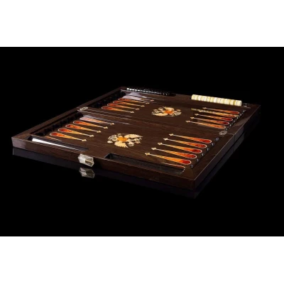 Нарды янтарные Россия из мореного дуба