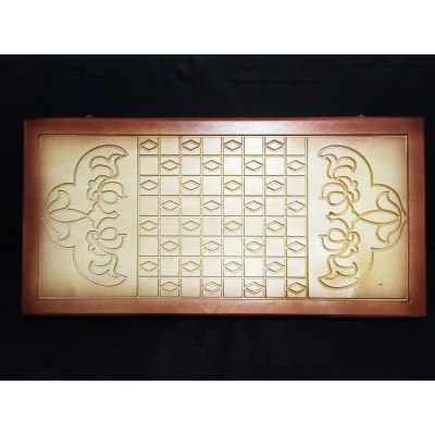 Нарды резные Лев гравировка большие