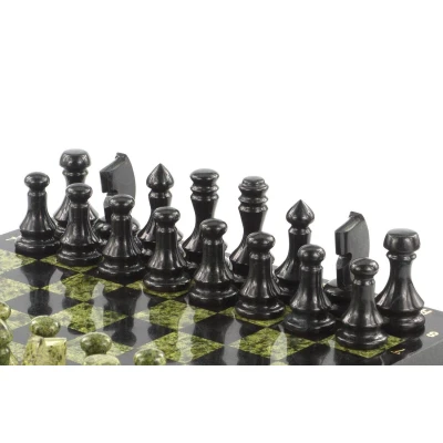 Шахматы доска 380х380 мм змеевик 12000 гр