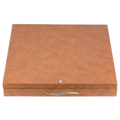 Шахматы "Русские сказки" змеевик мрамолит 400х400 мм