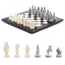 Шахматы Северные народы змеевик мрамор