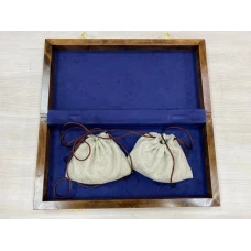 Шашки эксклюзивные из карельской березы с фишками из бивня мамонта