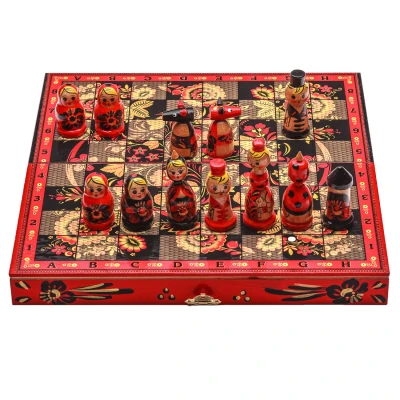 Шахматы Хохлома презент