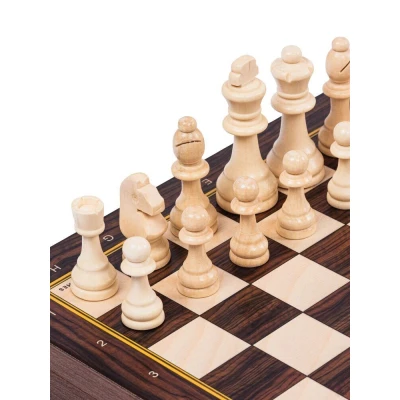 Шахматы подарочные из дерева 37 см складные