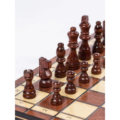 Шахматы нарды шашки Элеганс 39 см