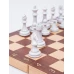 Шахматы подарочные Интарсия темные с фигурами Итальянский дизайн черно-белые