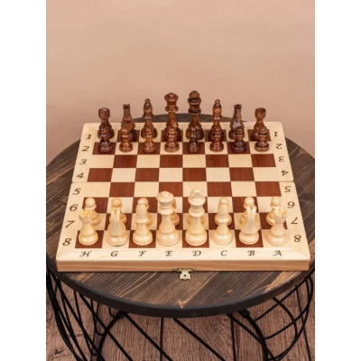 Шахматы классические деревянные Стаунтон светлые 41.5 см