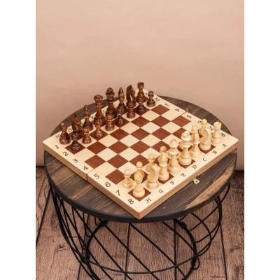 Шахматы классические деревянные Стаунтон светлые 41.5 см