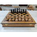 Шахматы подарочные с утяжеленными фигурами из бука на доске из дуба 45 на 45 см большие