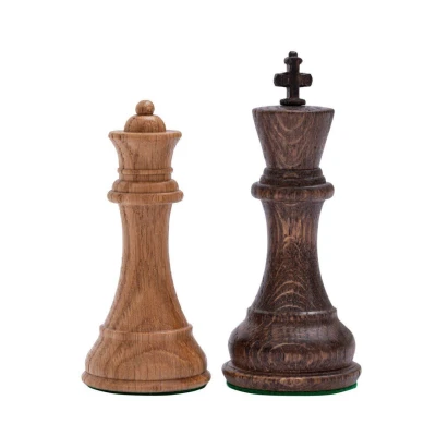 Шахматы турнирные из дуба и красного дерева с утяжелением Суприм