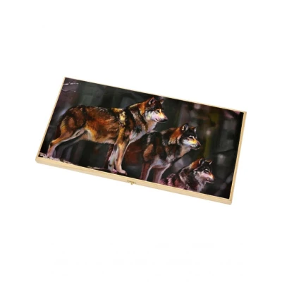 Нарды-Шашки Походные - Волчья стая средние