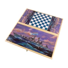 Нарды -Шашки Походные Ракетный крейсер большие 60 см