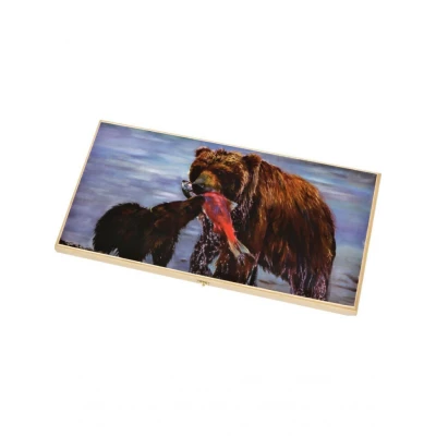 Нарды подарочные Медведь на охоте большие