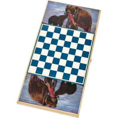 Нарды подарочные Медведь на охоте большие