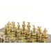 Шахматы эксклюзивные "Средневековье" доска 44х44 см змеевик