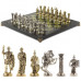 Шахматы Римские воины змеевик 44 на 44 см