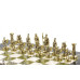 Шахматы подарочные "Римские воины" 36х36 см мрамор змеевик