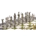 Шахматы "Римские лучники" 28х28 см камень мрамор змеевик