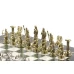 Шахматы Римские лучники 28х28 см офиокальцит мрамор