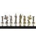 Шахматы Римские лучники 28х28 см офиокальцит мрамор