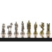 Шахматы подарочные "Троянская война" 28х28 см камень лемезит мрамор