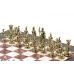 Шахматы подарочные Римские воины 28х28 см из лемезита и мрамора