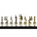Шахматы подарочные Римские воины 28х28 см из камень змеевик
