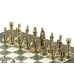 Шахматы "Рыцари" доска 28х28 см офиокальцит мрамор