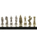 Шахматы "Рыцари" доска 28х28 см офиокальцит мрамор