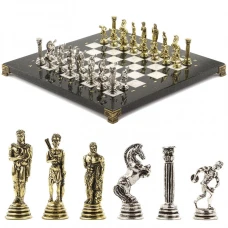 Шахматы каменные "Олимпийские игры" 32х32 см мрамор