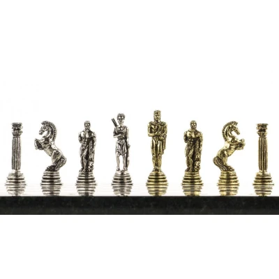 Шахматы каменные "Олимпийские игры" 32х32 см мрамор