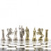 Шахматы эксклюзивные Римская Империя мрамор, змеевик 44 см