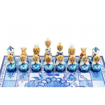Шахматы подарочные Гжель