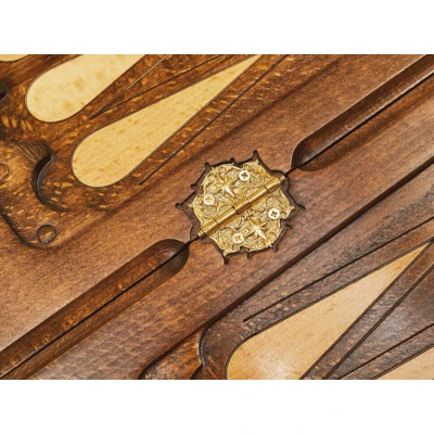 Нарды резные Узорные большие из массива