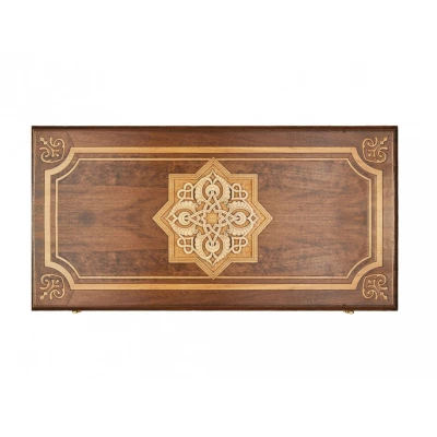 Нарды резные Узорные большие из массива