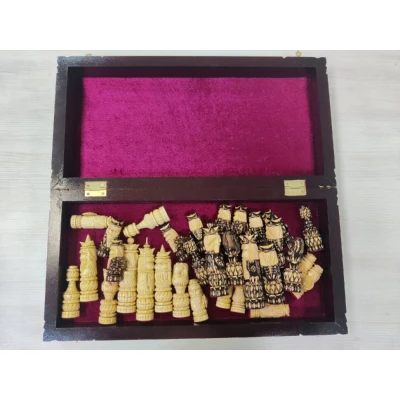 Шахматы резные Ледовая битва большие