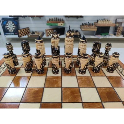 Шахматы резные Ледовая битва большие