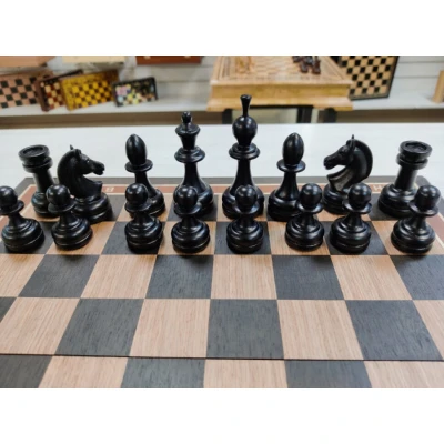 Шахматы черное дерево, бук Премиум