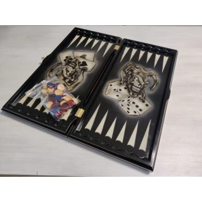 Нарды резные Джокер большие ручная работа