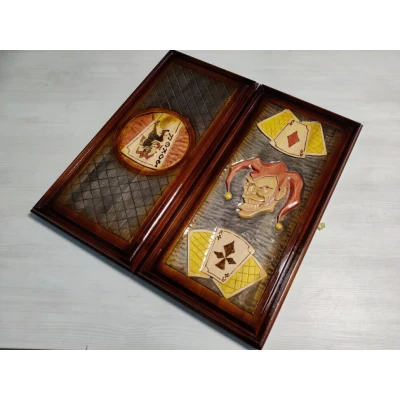 Нарды резные Джокер большие ручная работа