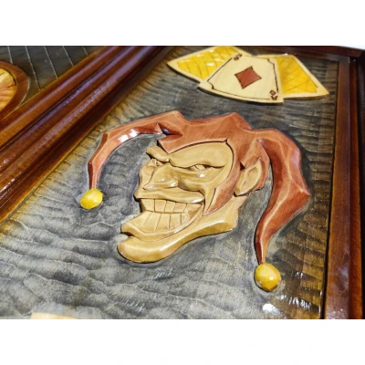 Нарды резные Джокер большие ручная работа